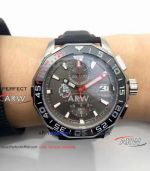 Perfect Replica Tag Heuer Aquaracer Calibre 5 Match Timer Watch Gray Chronograph Dial